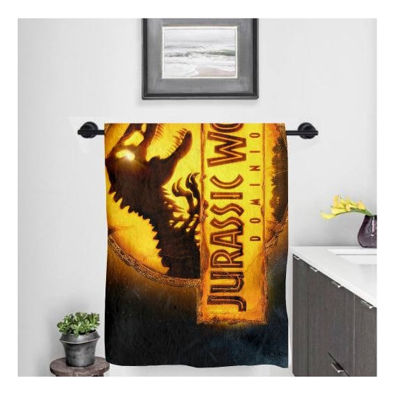 Toalla De Baño Premium Jurassic Park 1.47x77cm Microfibra