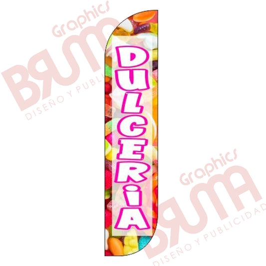 Bandera Publicitaria Dulceria (solo Tela) 3.5m