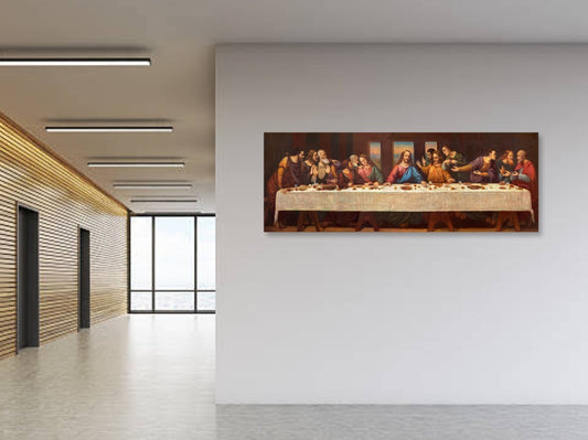 Ultima Cena Cuadro Decorativo Canvas 110x40
