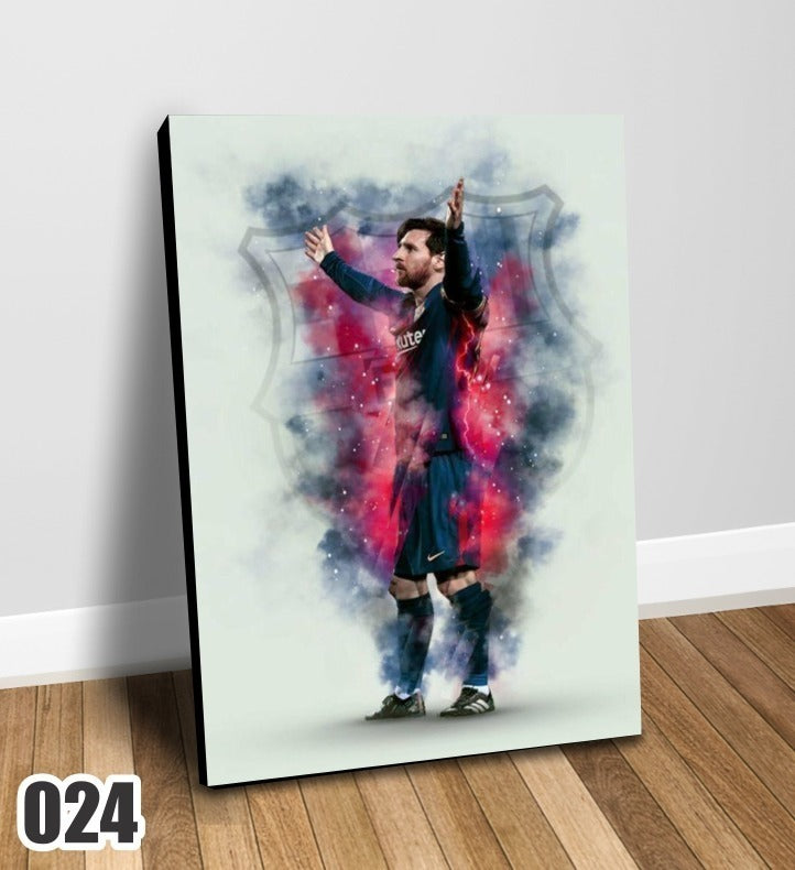 Cuadro Decorativo Impreso En Canvas Messi