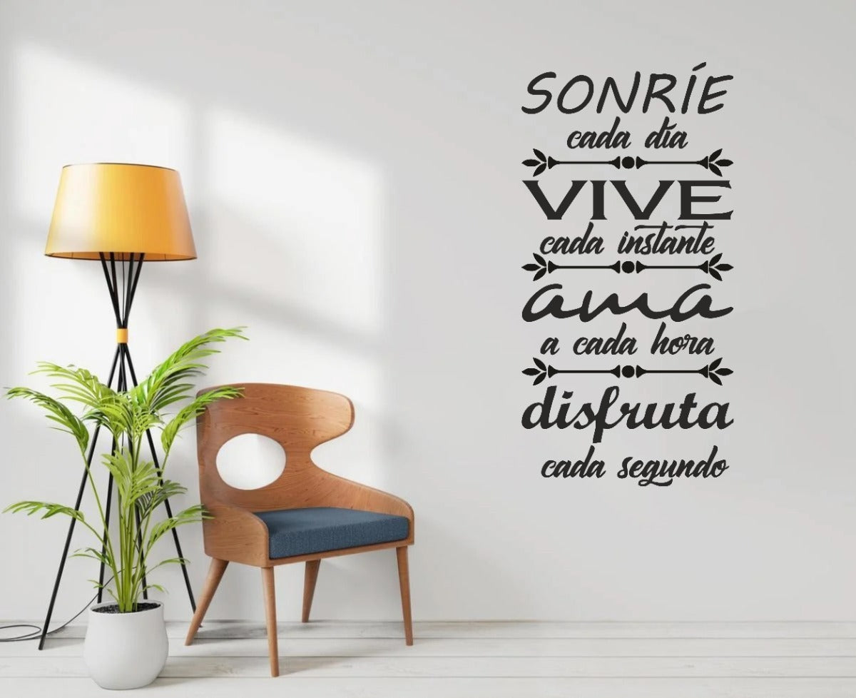 Vinil Decorativo Pared Sonríe