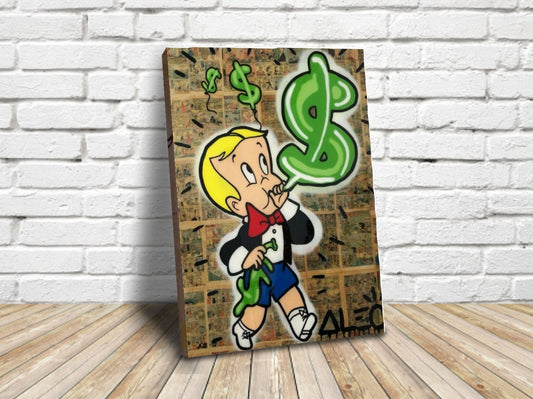 Cuadros Alec Monopoly Money Arte Callejero Modernos Canvas
