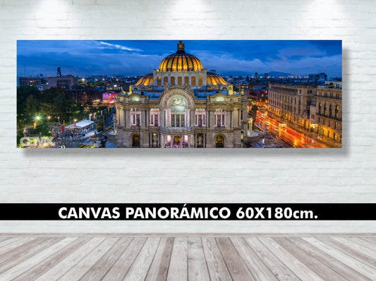 Cuadro Decorativo Canvas Cdmx Bellas Arte Panorámico Full Hd