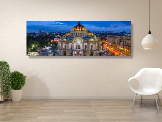 Cuadro Decorativo Canvas Cdmx Bellas Arte Panorámico Full Hd