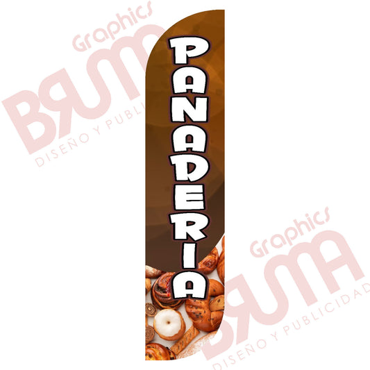 Bandera Publicitaria Panaderia (solo Tela) 3.5m