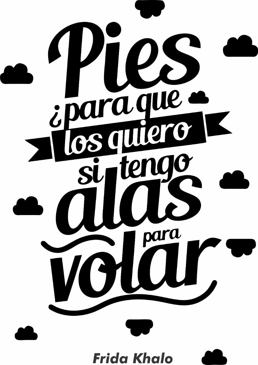 Vinil Decorativo Pared Frases (pies Para Que Los Quiero)