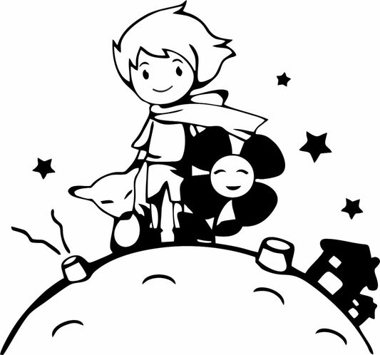 Vinil Decorativo Pared Principito 02