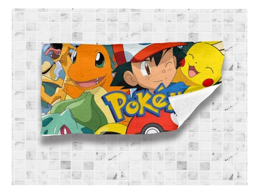 Toalla De Baño Premium Pokemon 1.47x77cm Microfibra