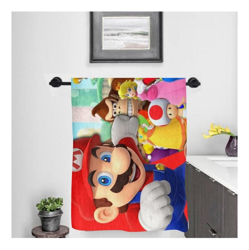 Toalla De Baño Premium Super Mario 1.47x77cm Microfibra