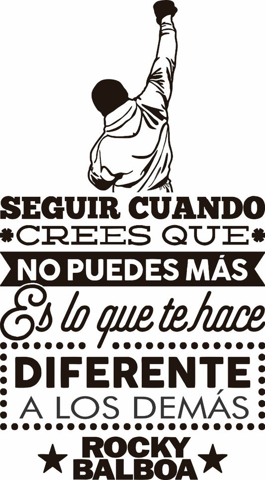 Vinil Decorativo Pared Rocky Balboa