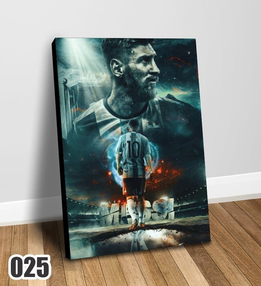 Cuadro Decorativo Impreso En Canvas Messi