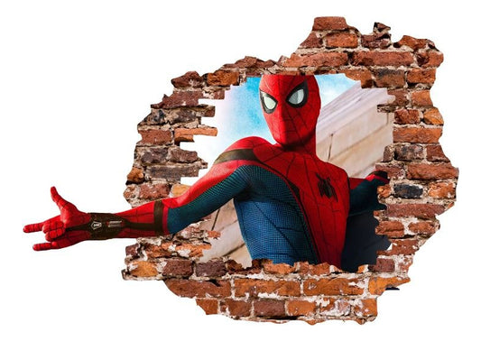 Vinilo Decorativo Spider Man Pared  1.10m X .90m