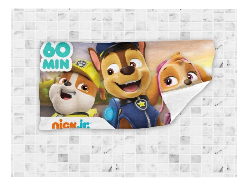 Toalla De Baño Premium Paw Patrol 1.47x77cm Microfibra