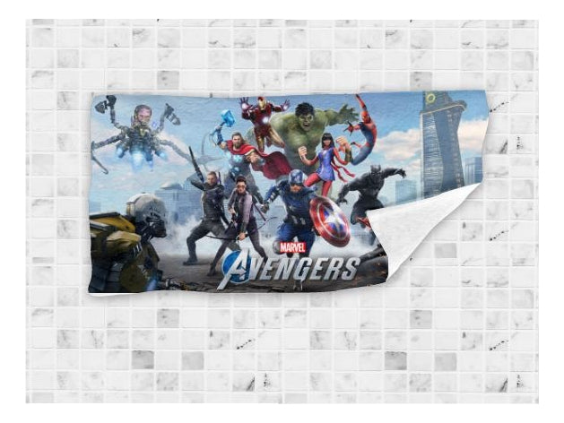Toalla De Baño Premium Avengers 1.47x77cm Microfibra