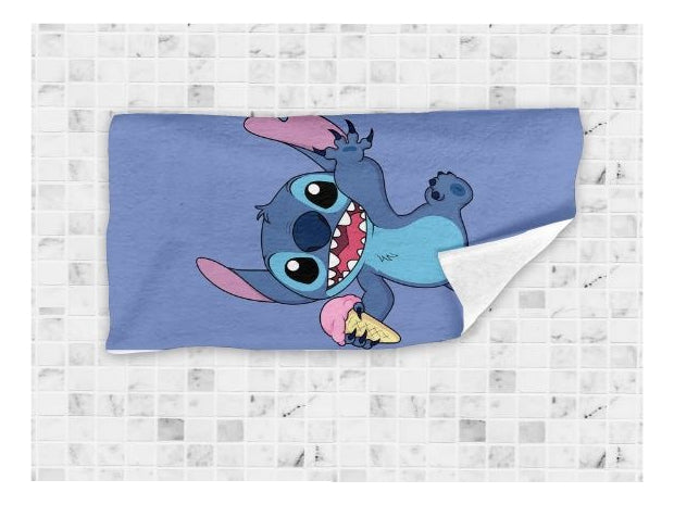 Toalla De Baño Premium Mohana/stitch 1.47x77cm Microfibra