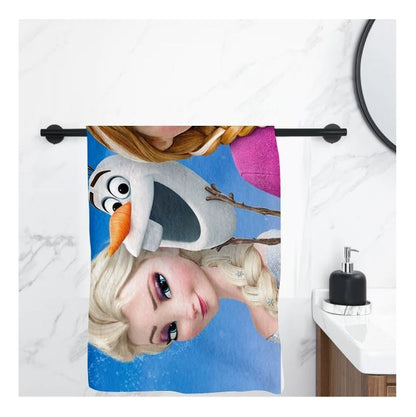 Toalla De Baño Premium Frozen 1.47x77cm Microfibra