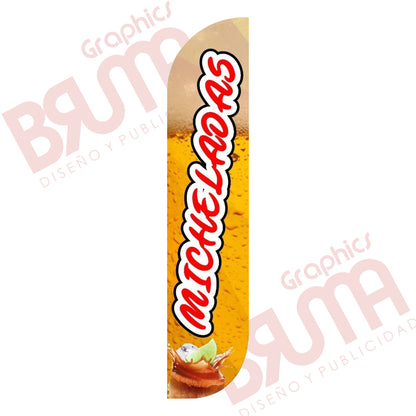 Bandera Publicitaria Para Negocio 3.5m (con Estructura)