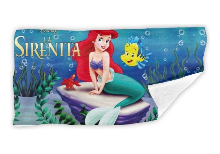 Toalla De Baño Premium Sirenita 1.47x77cm Microfibra