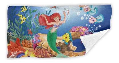 Toalla De Baño Premium Sirenita 1.47x77cm Microfibra