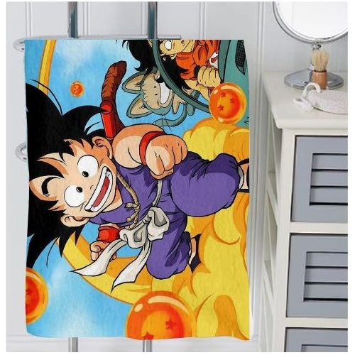 Toalla De Baño Premium Dragonball/goku 1.47x77cm Microfibra