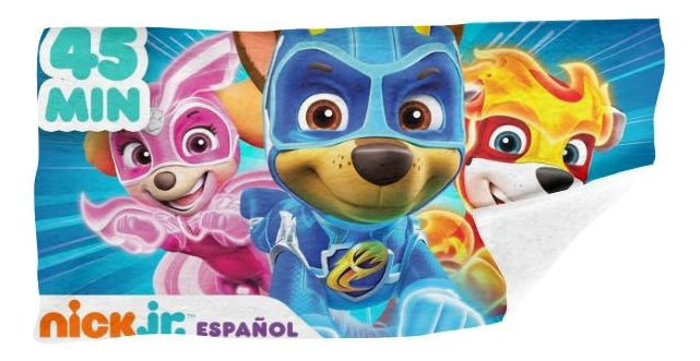 Toalla De Baño Premium Paw Patrol 1.47x77cm Microfibra