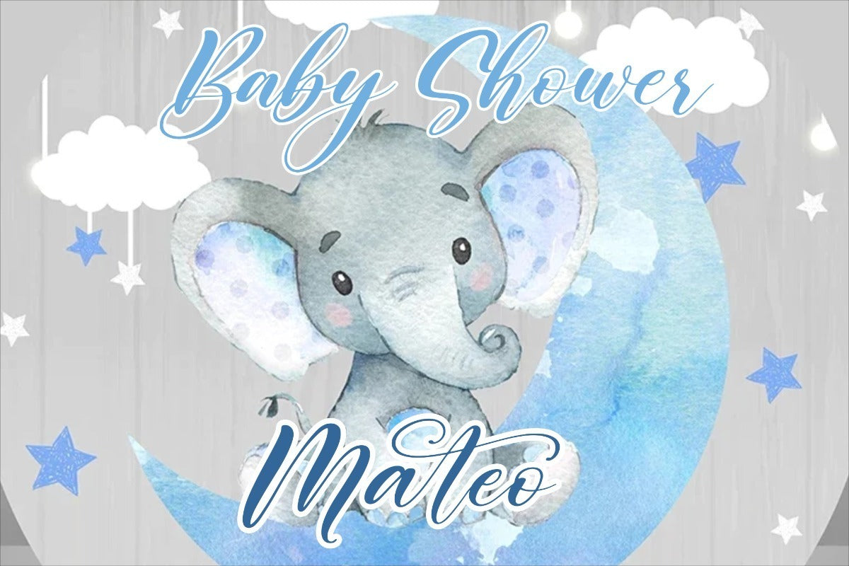 Lona Baby Shower Niña/niño 1.50m X 1m (diseño Grátis)