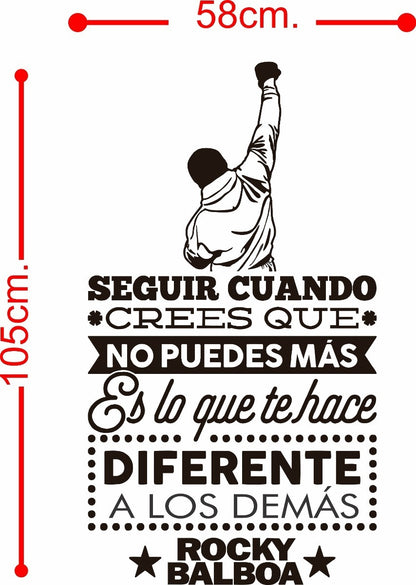 Vinil Decorativo Pared Rocky Balboa