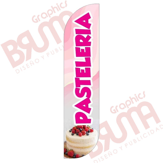 Bandera Publicitaria Pasteleria (solo Tela) 3.5m