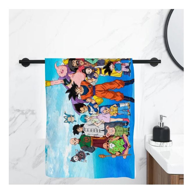 Toalla De Baño Premium Dragonball/goku 1.47x77cm Microfibra