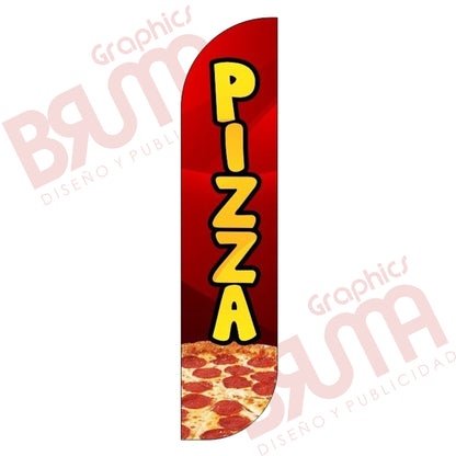 Bandera Publicitaria Pizza (solo Tela) 3.5m