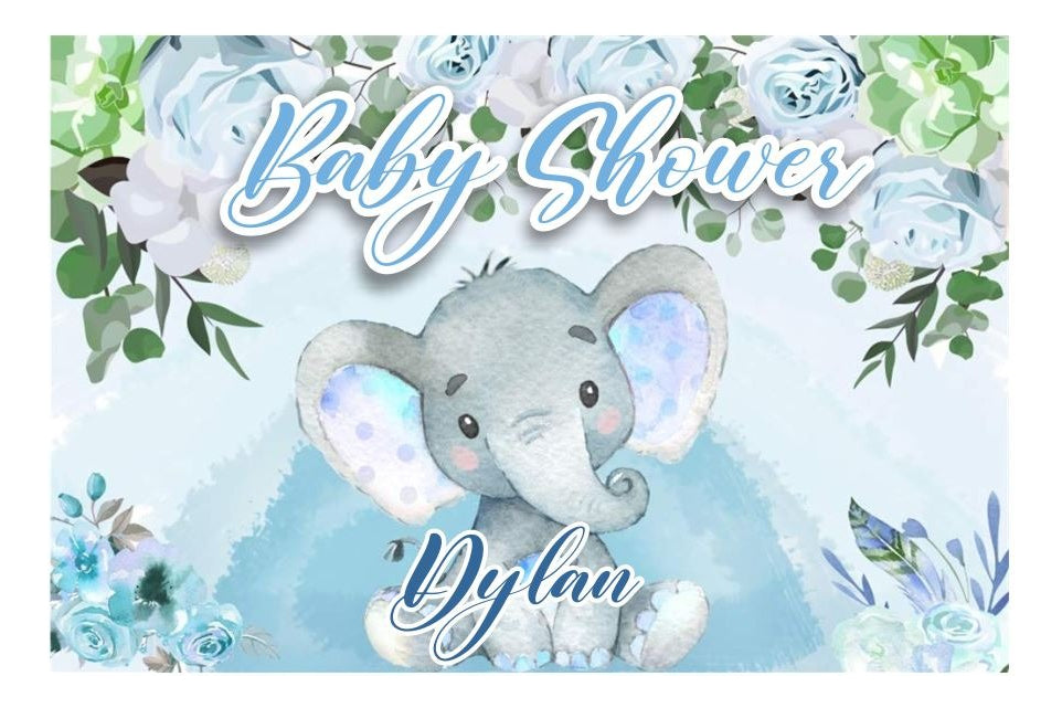 Lona Baby Shower Niña/niño 1.50m X 1m (diseño Grátis)