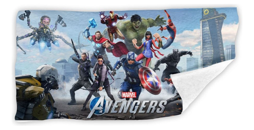 Toalla De Baño Premium Avengers 1.47x77cm Microfibra