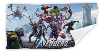 Toalla De Baño Premium Avengers 1.47x77cm Microfibra