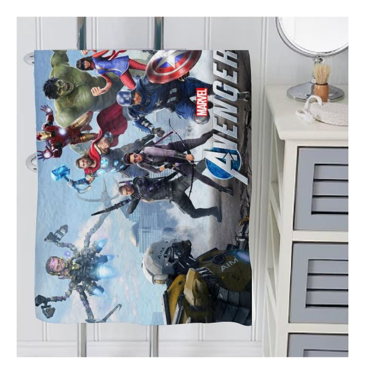 Toalla De Baño Premium Avengers 1.47x77cm Microfibra