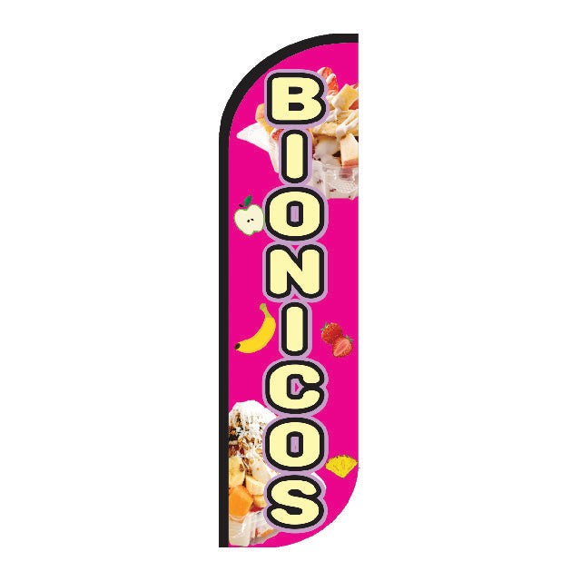 Bandera publicitaria Bionicos 3.5m solo tela