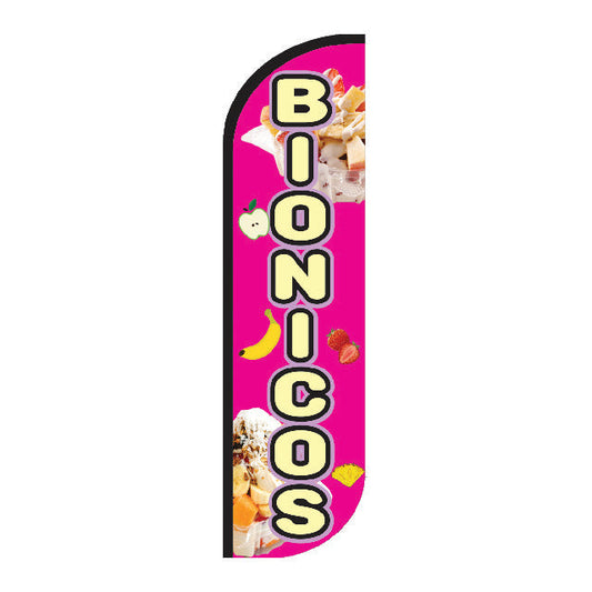 Bandera publicitaria Bionicos 3.5m solo tela